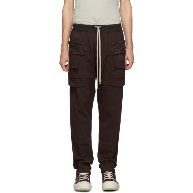 Rick Owens DRKSHDW Burgundy Creatch Cargo Pants, $513 | SSENSE | Lookastic
