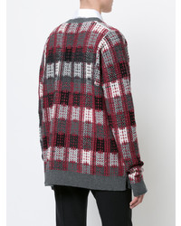 Barrie Checked Oversized Cardigan