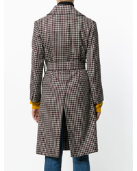 Etro Checked Belted Coat