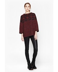 French Connection Dogtooth High Neck Jumper