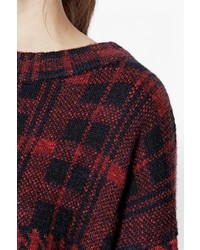 French Connection Dogtooth High Neck Jumper