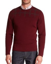 Salvatore Ferragamo Stretch Wool Crewneck Sweater