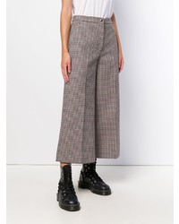 MSGM Dogtooth Cropped Trousers