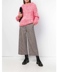MSGM Dogtooth Cropped Trousers