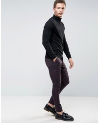 Selected Homme Super Skinny Suit Pants In Check