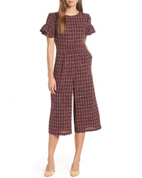 1901 Cropped Check Jumpsuit