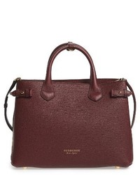 Burberry Medium Banner House Check Leather Tote