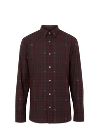 Men's Burgundy Shirts by Burberry | Lookastic