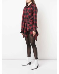 Alexander Wang Tie Front Checked Playsuit
