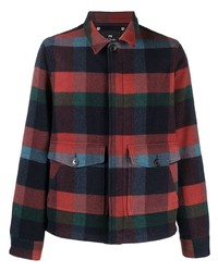 PS Paul Smith Checkered Pouch Pocket Shirt Jacket