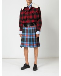 Charles Jeffrey Loverboy Oversized Collar Checked Jacket