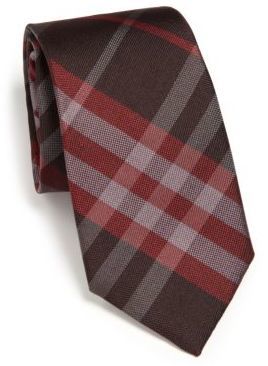 Burberry red check clearance tie