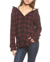 Bailey 44 Terre Check Off The Shoulder Tunic