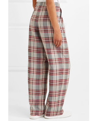 Markus Lupfer Molly Checked Crepe Trousers