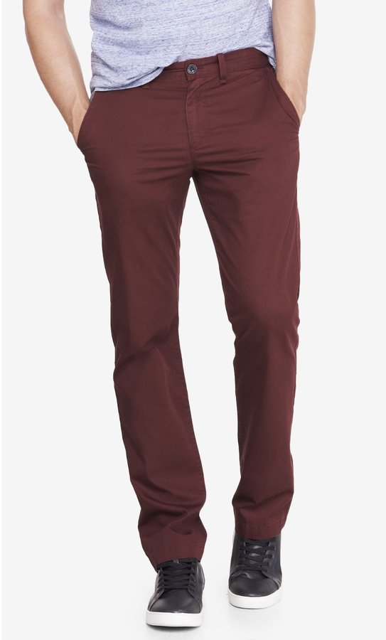 OLD NAVY Men's 30 X 30 Maroon Ultimate Slim Flex Chino Pants Trousers New |  eBay