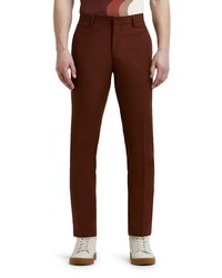 River Island Ginger Slim Fit Suit Trousers In Rust At Nordstrom
