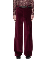 73 London Red Cutout Trousers