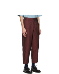 Issey Miyake Men Red Insulated Memory Trousers