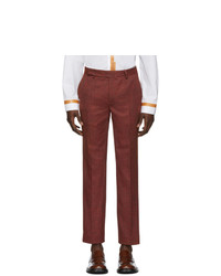 Eckhaus Latta Red Narrow Trousers