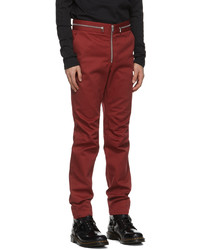 Johnlawrencesullivan Red Zipped Trousers