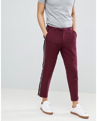 ASOS DESIGN Skinny Crop Smart Trousers With Fringe
