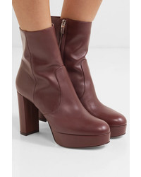 Gianvito Rossi Leather Platform Ankle Boots