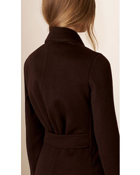 Burberry Double Cashmere Coat With Mink Topcollar