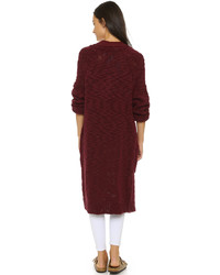 Sea Hand Knit Worn Sweater Coat