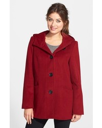 Gallery Hooded Wool Blend Coat