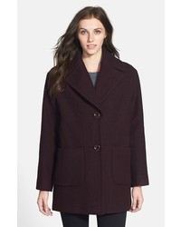 Kenneth Cole New York Textured Wool Blend Walking Coat