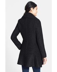GUESS Petite Double Breasted Boucle Coat