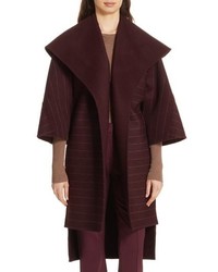 DVF Pinstripe Wool Blend Coat