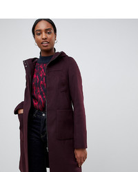 ASOS DESIGN Tall Zip Through Coat With Hood