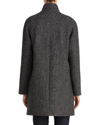 Jones New York Wool Blend Coat With Stand Collar