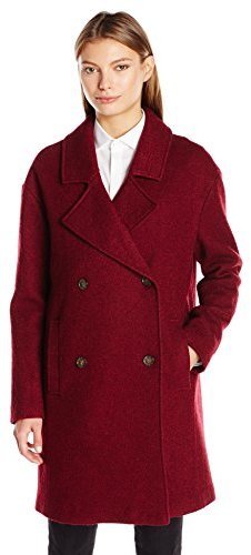tommy hilfiger burgundy coat