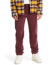 Burgundy Pants with Shoes Casual Hot Weather Outfits For Men In