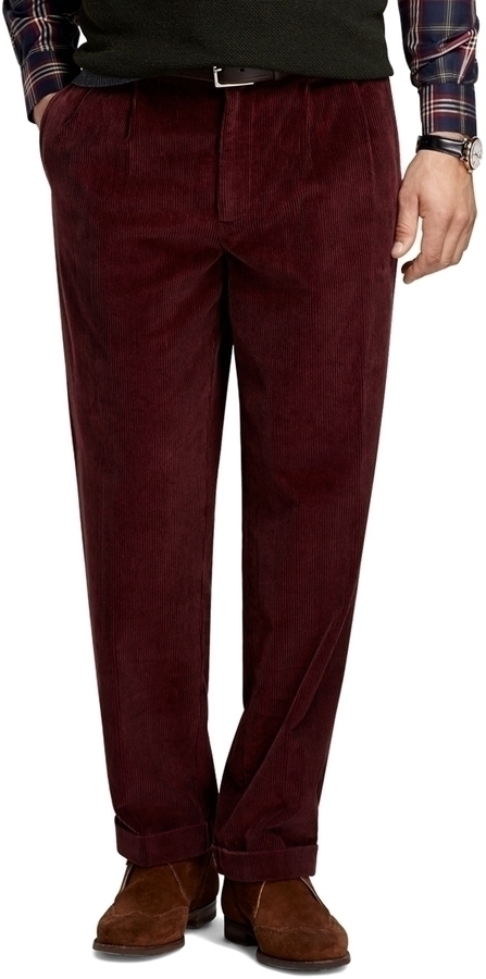 maroon corduroy pants