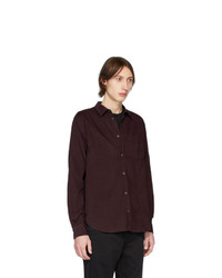 Norse Projects Burgundy Corduroy Osvald Shirt