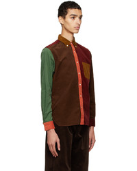 Beams Plus Multicolor Paneled Shirt