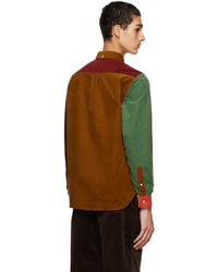 Beams Plus Multicolor Paneled Shirt