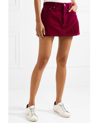 Marc Jacobs Corduroy Mini Skirt Burgundy