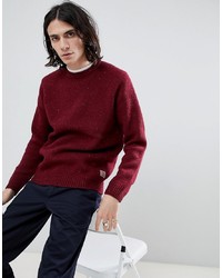 Carhartt WIP Anglistic Knitted Jumper In Red