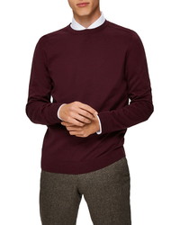 Selected Homme Berg Cotton Crewneck Sweater