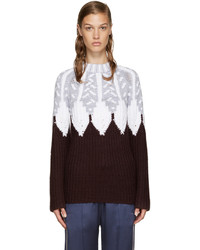 Peter Pilotto Burgundy Icelandic Sweater
