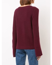 Nicole Miller Cashmere Bell Sleeved Sweater