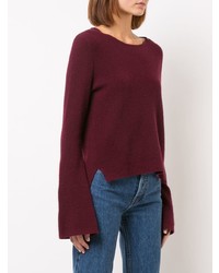 Nicole Miller Cashmere Bell Sleeved Sweater