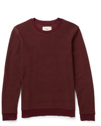 Folk Contrast Knit Cotton Sweater
