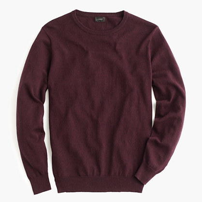 J.Crew Slim Cotton Cashmere Crewneck Sweater, $49, J.Crew