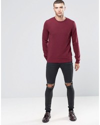 Sisley Crew Neck Sweater In Cashmere Blend