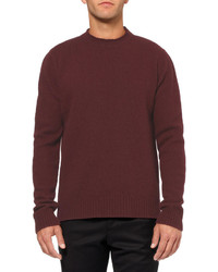 Marni Double Collar Wool And Cashmere Blend Sweater
